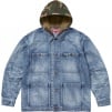 Supreme Worn Hooded Chore Coat (SS25) - Denim