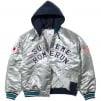 Supreme Supreme Homerun Satin Hooded Varsity Jacket (SS25)