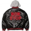 Supreme Supreme Homerun Satin Hooded Varsity Jacket (SS25)