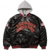 Supreme Supreme Homerun Satin Hooded Varsity Jacket (SS25)