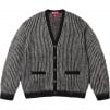 Supreme 2-Tone Mohair Cardigan (SS25) - Black