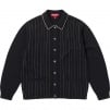 Supreme Herringbone Cardigan (SS25) - Black