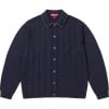 Supreme Herringbone Cardigan (SS25) - Navy