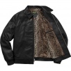 Thumbnail for Supreme Schott Leopard Lined Leather Work Jacket