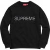 Supreme zig zag online stitch panel crewneck