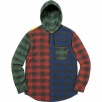 Thumbnail for Hooded Buffalo Plaid Flannel Shirt