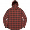 Thumbnail for Hooded Buffalo Plaid Flannel Shirt