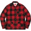 Thumbnail for Buffalo Plaid Sherpa Lined Chore Shirt