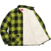 Thumbnail for Buffalo Plaid Sherpa Lined Chore Shirt