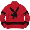 Thumbnail for Supreme Playboy© Shawl Collar Full Zip Sweater