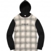 Thumbnail for Shadow Plaid Hooded L S Top