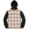 Thumbnail for Shadow Plaid Hooded L S Top