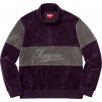 Thumbnail for Velour Half Zip Pullover