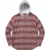 Thumbnail for Hooded Plaid Flannel Shirt