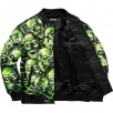 Thumbnail for Skull Pile Leather Bomber Jacket