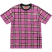 Thumbnail for Jacquard Tartan Plaid Pocket Tee