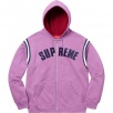 Thumbnail for Jet Sleeve Zip Up Hooded Sweatshirt