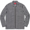 Thumbnail for Houndstooth Flannel Zip Up Shirt