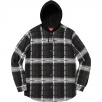 Thumbnail for Hooded Jacquard Flannel Shirt