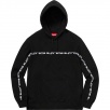 Thumbnail for Text Stripe Hooded Sweatshirt