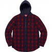 Thumbnail for Hooded Plaid Work Shirt