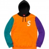 Thumbnail for S Logo Colorblocked Hooded Sweatshirt