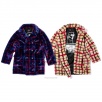 Thumbnail Supreme Jean Paul Gaultier Double Breasted Plaid Faux Fur Coat