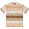 Thumbnail for Text Stripe Jacquard S S Top