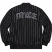 Thumbnail for Pinstripe Varsity Jacket