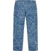 Thumbnail for Gonz Map Denim Painter Pant