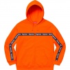 Thumbnail for Text Stripe Zip Up Hooded Sweatshirt