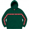 Thumbnail for Text Stripe Zip Up Hooded Sweatshirt