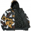 Thumbnail for Camo Leather Hooded Jacket