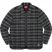 Thumbnail for Quilted Plaid Zip Up Shirt