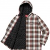 Thumbnail for Quilted Hooded Plaid Shirt