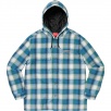 Thumbnail for Quilted Hooded Plaid Shirt