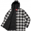 Thumbnail for Quilted Hooded Plaid Shirt