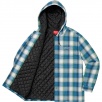 Thumbnail for Quilted Hooded Plaid Shirt