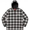 Thumbnail for Quilted Hooded Plaid Shirt