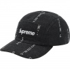 Thumbnail for Logo Stripe Jacquard Denim Camp Cap