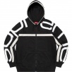 Thumbnail for Big Logo Paneled Zip Up Hooded Sweatshirt