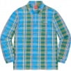 Thumbnail for Plaid Zip Up L S Polo