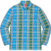 Thumbnail for Plaid Zip Up L S Polo