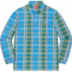 Thumbnail for Plaid Zip Up L S Polo