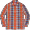 Thumbnail for Plaid Zip Up L S Polo