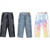 Thumbnail for Supreme HYSTERIC GLAMOUR Snake Double Knee Denim Painter Pant