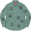 Thumbnail for Clayton Patterson Supreme Skulls Embroidered Work Shirt