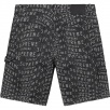 Thumbnail for Warp Jacquard Logos Denim Painter Short
