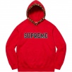 Thumbnail for Leopard Trim Hooded Sweatshirt