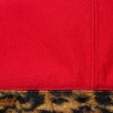 Thumbnail for Leopard Trim Hooded Sweatshirt